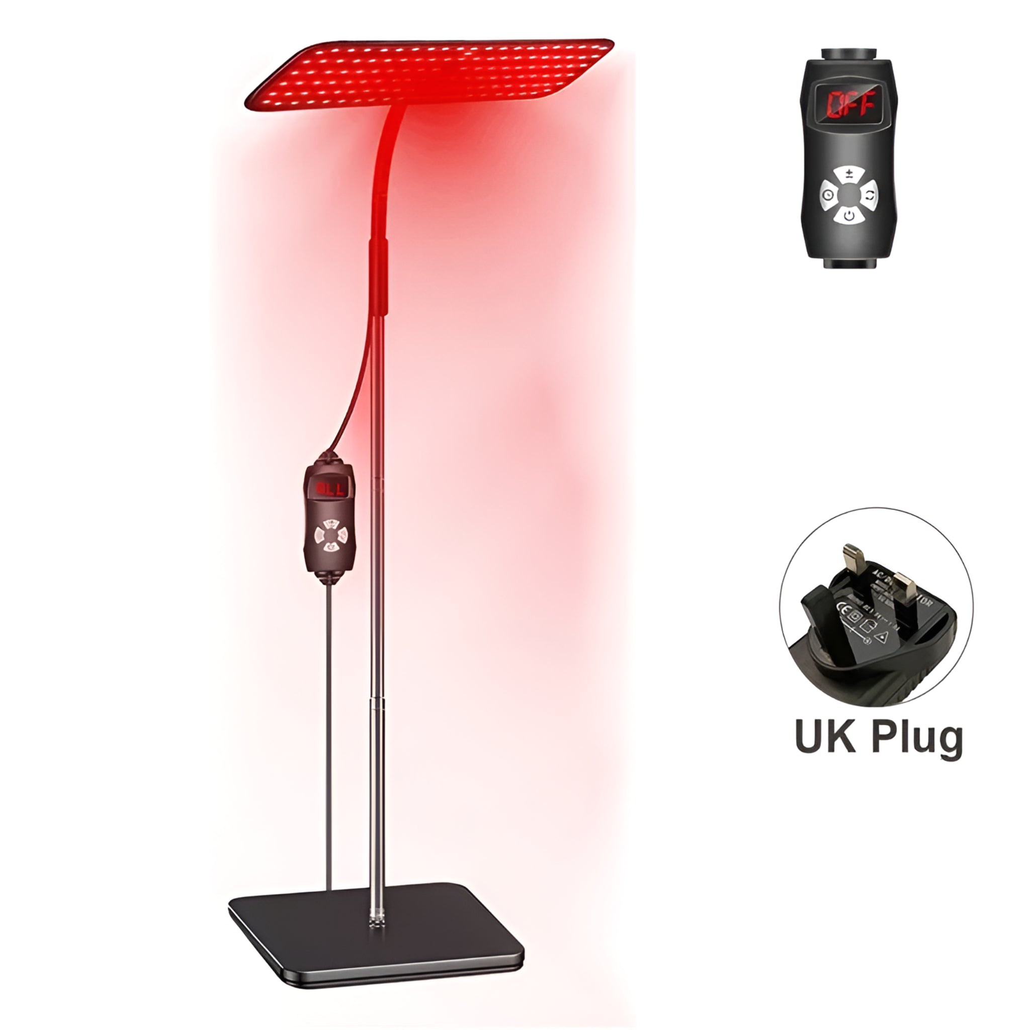 660Nm 850Nm near Infrared Light Panel Red Light Lamp with Timer Face and Body Home Use Relief Pain Device with Adjustable Stand