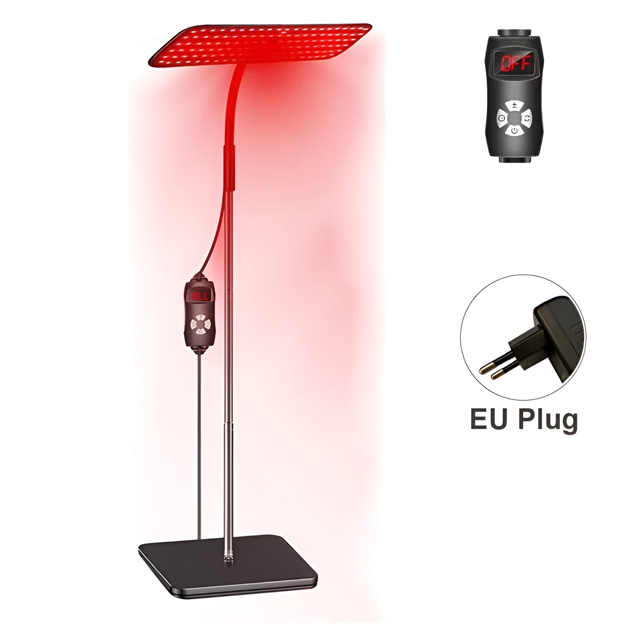 660Nm &850Nm near Infrared Light Device 25W LED Red Light Therapy Lamp with Stand Facial Skin Care for Relief Muscle Joint Pain